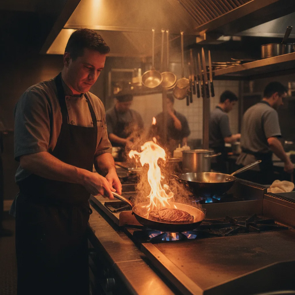 Acier carbone en cuisine professionnelle – guide 2026 - acier carbone cuisine professionnelle